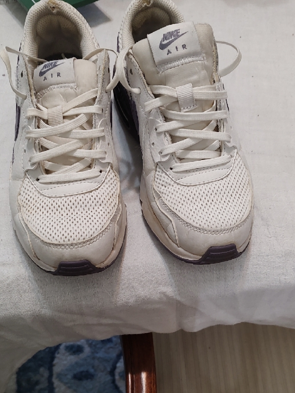 Nike Air Max White and Purple Air Max Sneakers - Picture 2 of 8